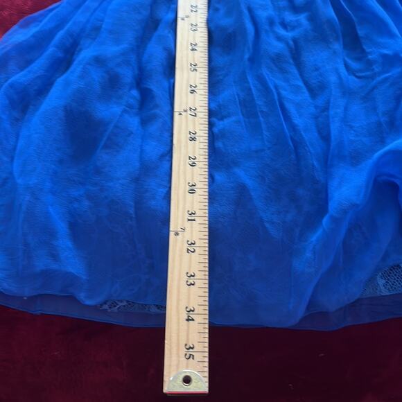 NWT ALBERTA FERRETTI 2 $1990 Silk Dress Semi Sheer Layer Lace Slip 2 Chiffon - Picture 10 of 12